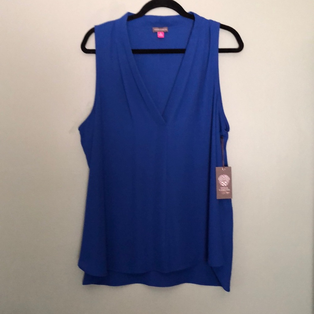 Vince Camuto Blue Tank Top Blouse